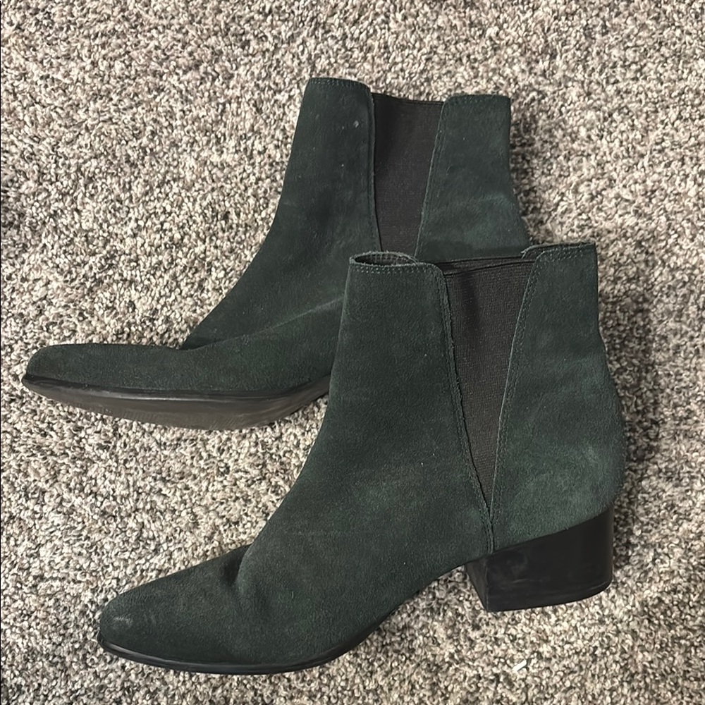 Urban Outfitters Green Chelsea Ankle Boots